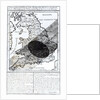 A Map Showing the Passage of the Shadow of the Moon Over England on 22 April 1715 by English School