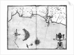 Map No.2 Showing the route of the Armada fleet, engraved by Augustine Ryther, 1588 by Robert Adams