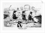 Prehistoric Peeps, 'No Bathing Today', 1884 by Edward Tennyson Reed