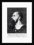 Portrait of Sir Thomas Wyatt the Younger engraved by Ogborn, 1775 by Hans (after) Holbein the Younger