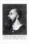 Portrait of Sir Thomas Wyatt the Younger engraved by Ogborn, 1775 by Hans (after) Holbein the Younger