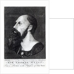 Portrait of Sir Thomas Wyatt the Younger engraved by Ogborn, 1775 by Hans (after) Holbein the Younger