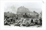 A Crowd Queues to Sign the National Covenant in front of Grey Friar's Churchyard, Edinburgh in 1638 by English School