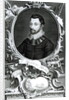 Portrait of Sir Francis Drake engraved by Jacobus Houbraken by English School