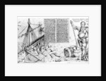 Sir Francis Drake Watches the Loading of his Ship by German School