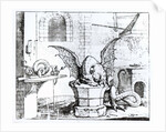 A Dragon in a Workshop by English School