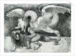 Dragon Fighting a Lion by Andrea Zoan