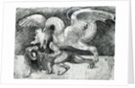 Dragon Fighting a Lion by Andrea Zoan