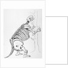 Skeleton of a Mylodon by English School