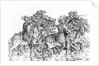 A group of mounted trumpeters by Hans Burgkmair