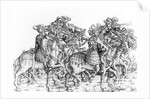 A group of mounted trumpeters by Hans Burgkmair
