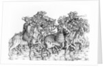 A group of mounted trumpeters by Hans Burgkmair
