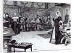 Trial of Mary Queen of Scots in Fotheringhay Castle by Edouard Berveiller (after)
