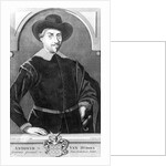 Portrait of Antony van Diemen engraved by Dirk Jongman by Matthys (after) Balen