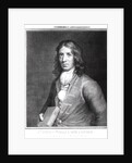 Portrait of Captain William Dampier engraved by Sherwin by English School