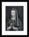 Portrait of Elizabeth of York by William the Younger Holl