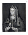 Portrait of Elizabeth of York by William the Younger Holl