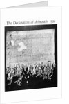 The Declaration of Arbroath, 6 April 1320 by Scottish School