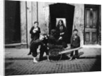Children in a London slum by English Photographer