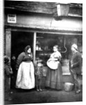 Street scene in Victorian London by English Photographer