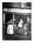 Street scene in Victorian London by English Photographer
