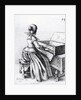 Woman Playing at a Keyboard, 1635 by Wenceslaus Hollar