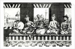 A Group of Oriental Musicians by English School