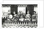 A Group of Oriental Musicians by English School