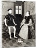 Portrait of Philip II of Spain and Queen Mary I engraved by Joseph Brown, 1812 by George Perfect Harding