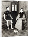 Portrait of Philip II of Spain and Queen Mary I engraved by Joseph Brown, 1812 by George Perfect Harding