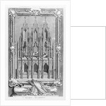 The Monument of Edward II in Gloucester Cathedral by Hubert Francois Gravelot