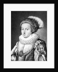 Elizabeth Stuart, Queen of Bohemia illustration from 'Portraits of Characters Illustrious in British History' by English School