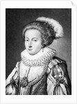 Elizabeth Stuart, Queen of Bohemia illustration from 'Portraits of Characters Illustrious in British History' by English School