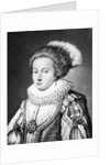 Elizabeth Stuart, Queen of Bohemia illustration from 'Portraits of Characters Illustrious in British History' by English School