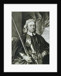 Oliver Cromwell illustration from 'Portraits of Characters Illustrious in British History' by English School