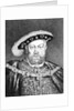 King Henry VIII illustration from 'Portraits of Characters Illustrious in British History' by English School