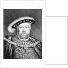 King Henry VIII illustration from 'Portraits of Characters Illustrious in British History' by English School