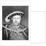 King Henry VIII illustration from 'Portraits of Characters Illustrious in British History' by English School