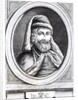 Portrait of William Caxton and his Printer's mark by English School