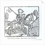 A Knight, from Caxton's 'Game of the Chess' by English School