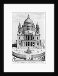 The West Prospect of St. Paul's Cathedral by English School