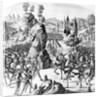 Battle at Newcastle-upon-Tyne of the King of Scotland and Matilda, Queen of England against Stephen by Scottish School