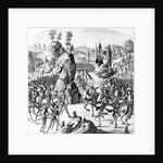 Battle at Newcastle-upon-Tyne of the King of Scotland and Matilda, Queen of England against Stephen by Scottish School