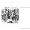 Battle at Newcastle-upon-Tyne of the King of Scotland and Matilda, Queen of England against Stephen by Scottish School