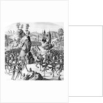 Battle at Newcastle-upon-Tyne of the King of Scotland and Matilda, Queen of England against Stephen by Scottish School