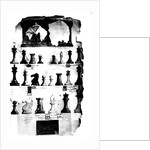 The Staunton Chessmen Patent Drawing by English School