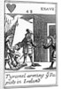 Tyrconnel Arming the Papists in Ireland, anti-catholic playing card commemorating the Glorious Revolution of 1688 by English School