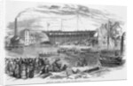 Launch of 'La Hogue,' the Largest Ship ever built in Sunderland, 1855 by English School