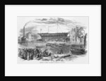 Launch of 'La Hogue,' the Largest Ship ever built in Sunderland, 1855 by English School