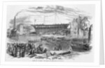 Launch of 'La Hogue,' the Largest Ship ever built in Sunderland, 1855 by English School